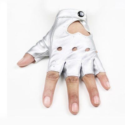 Guantes Hip-hop de Cuero Medio Dedo Performance DS - Image 7