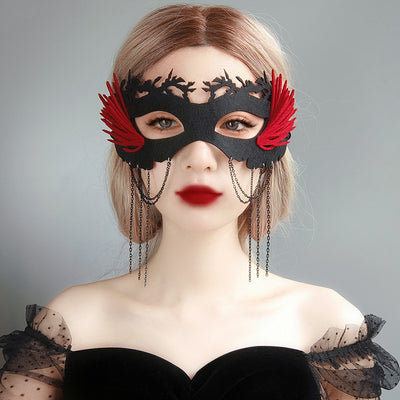 Máscara Veneciana de Medio Rostro para Mascarada - Image 4