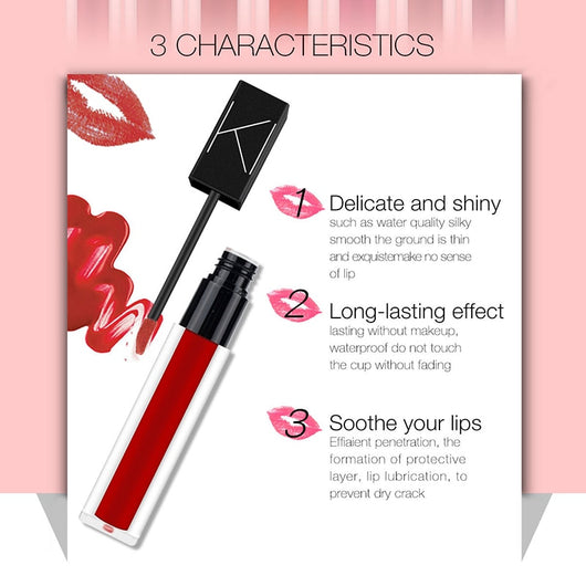 Labial Líquido Mate Resistente Larga Duración KIMUSE - Image 2