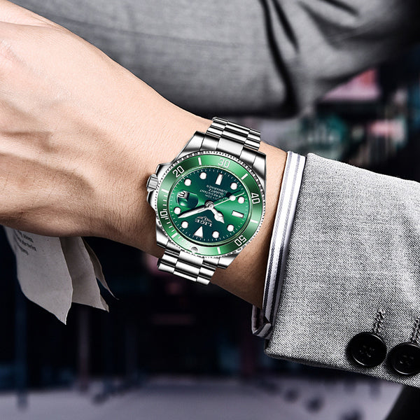 Reloj de Cuarzo para Hombre Elegante Resistente al Agua