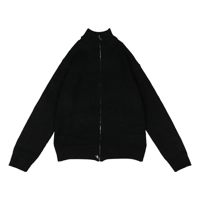 Suéter Cardigan Tejido Suave con Doble Cierre