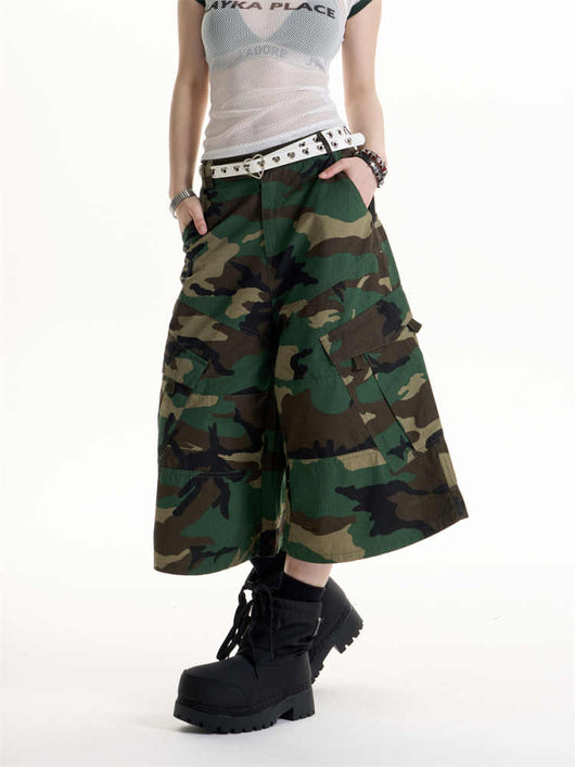 Pantalones Cargo Camuflaje Estilo Retro Americano - Image 3