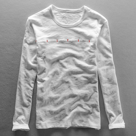 Camiseta Hombre Cuello Redondo Bambú-Algodón Estilo Japonés - Image 2
