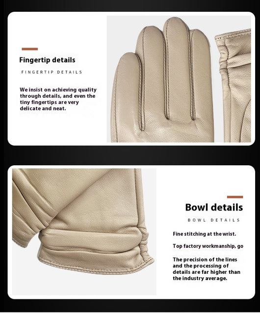 Guantes de Cuero Oveja para Mujer con Pantalla Táctil - Invierno Cálido - Image 14