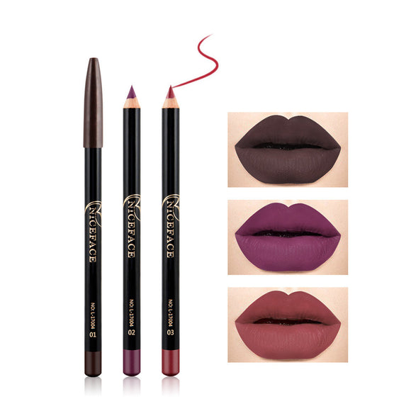 Lápiz Labial Mate Nude NICEFACE - Precisión y Larga Duración