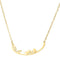 Stainless steel musical note necklace Bird Dorado