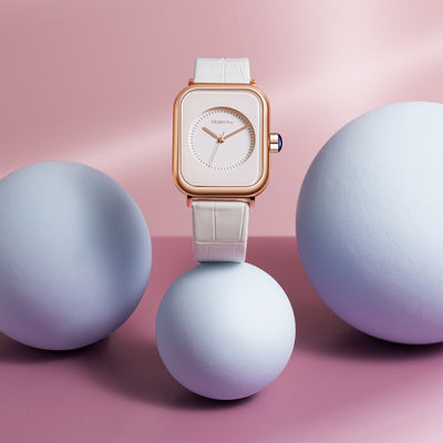 Reloj de Pulsera Elegante para Mujer con Espejo de Cristal y Marco Plateado - Image 3