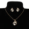 Conjunto de Joyería Nupcial con Collar de Perlas Agua Dulce - Diseño Elegante Importado