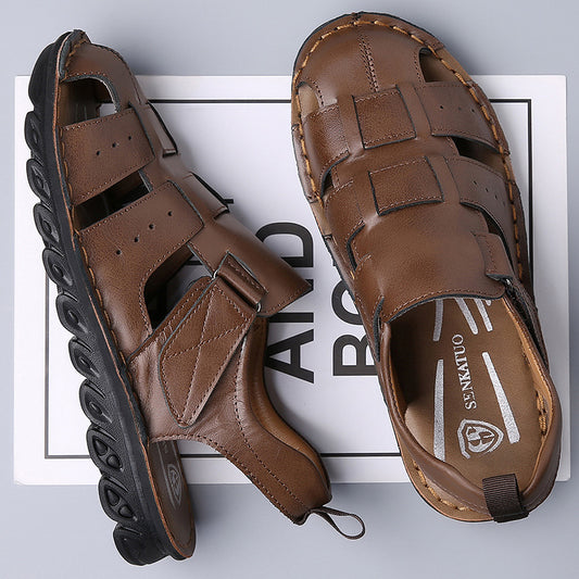 Sandalias de Cuero para Hombre con Suela Suave Antideslizante - Image 2