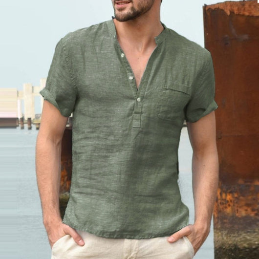 Camisa de Lino Casper - Elegancia Casual para Hombre - Image 22