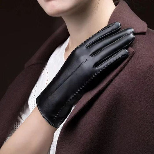 Guantes de Cuero PU Acolchados para Invierno - Image 3