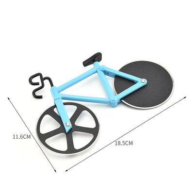 Cortador de Pizza en Forma de Bicicleta - Rueda Acero Inoxidable - Image 3