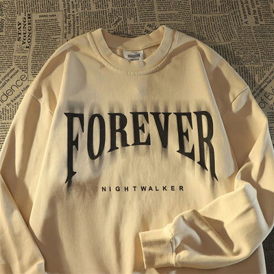 Sudadera Cuello Redondo Vintage Retro para Parejas - Estilo Otoño Unisex - Image 9