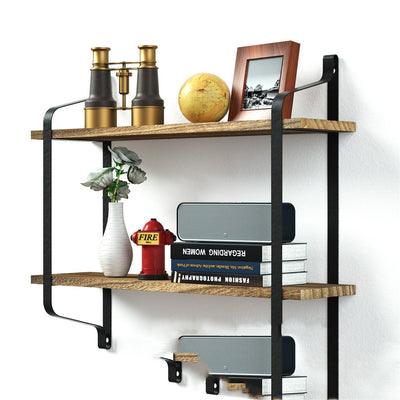 Repisa de Cocina en Madera Maciza con Soporte de Hierro Forjado - Image 9