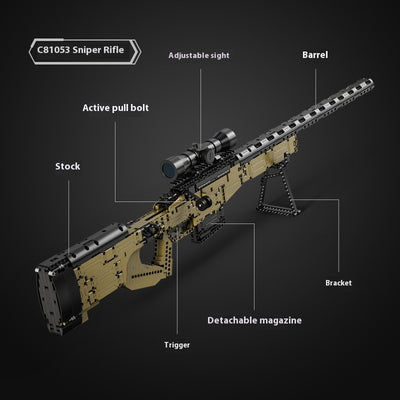Rifle Francotirador Táctica Armado - Bloques de Construcción Educativos - Image 3