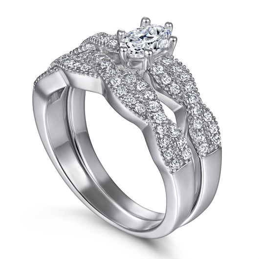 Juego de Anillos de Moda para Mujer con Diamantes - Image 5
