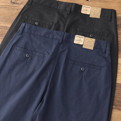 Pantalones Casuales Hombre Verano Transpirables Ajuste Cónico Elástico - Image 3