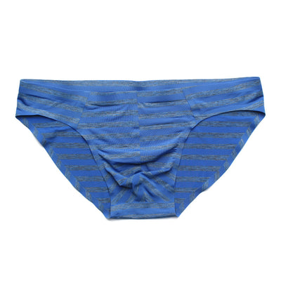 Bóxer Hombre Seamless Ice Silk Rayas Cintura Baja Triángulo - Image 9
