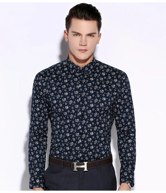 Camisa Casual Slim Fit con Estampado Moderno para Hombre - Image 14