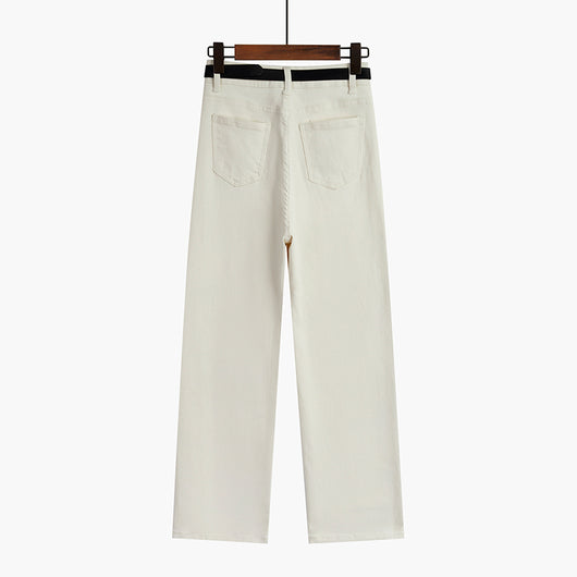 Jeans Rectos de Cintura Alta Holgados para Mujer - Image 4