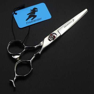 Herramientas de Corte Profesional Calavera Plateada para Salón de Belleza - Image 4
