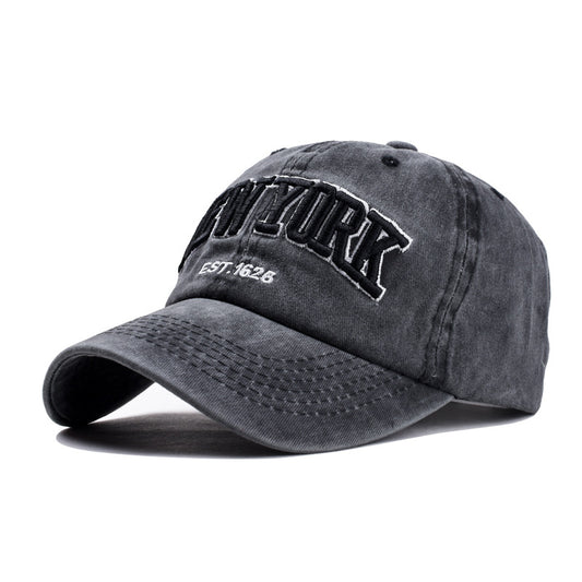 Gorra de Algodón Lavado con Textura 3D