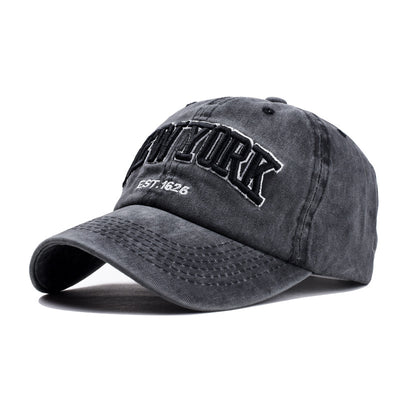 Gorra de Algodón Lavado con Textura 3D