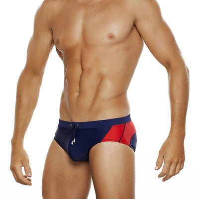 Bañador Colorblock con Diseño Triangular