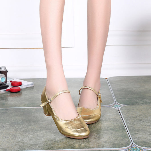 Zapatos de Danza Cuadrada con Suela Reforzada y Amortiguación Superior - Image 7