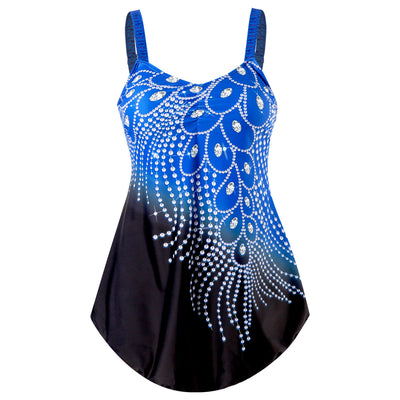 Traje de Baño Enterizo para Mujer con Falda Talla 5XL - Image 2