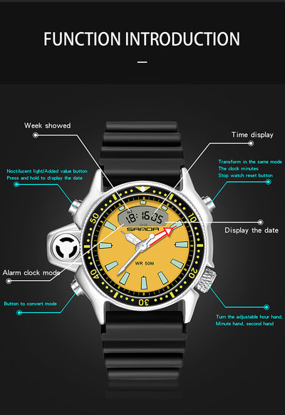 Reloj Deportivo Multifuncional Resistente al Agua con Esfera Grande - Image 19