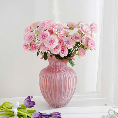 Florero de Cristal Elegante con Diseño de Encaje Francés - Image 14