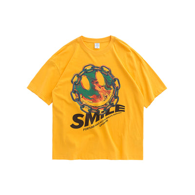 Playera de Manga Corta con Estampado Smiley para Hombre - Image 12