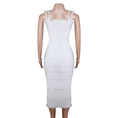 Vestido de Noche Ajustado con Vendaje Elástico - Image 8
