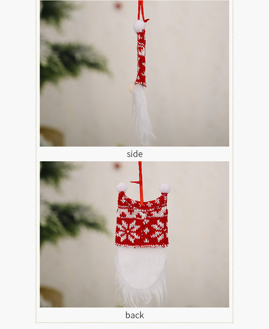 Adorno Navideño Gorro Doble Bola con Base de Madera - Decoración Festiva Elegante - Image 19