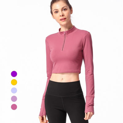 Camiseta Ajustada de Manga Larga para Yoga - Image 5