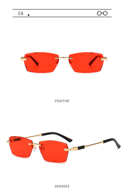 Gafas de Sol Frameless Color Gelatina - Estilo Personalidad - Image 28