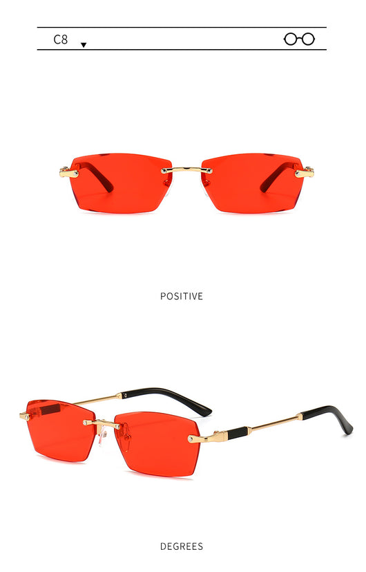 Gafas de Sol Frameless Color Gelatina - Estilo Personalidad - Image 28