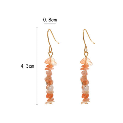 Aretes de Piedra de Cristal Natural para Mujer - Image 3