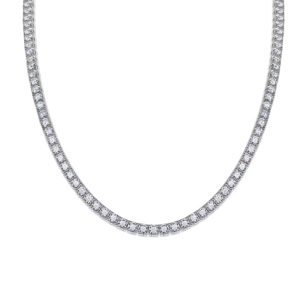 Collar Largo Río de Estrellas en Plata 925 con Moissanita Doble - Image 4