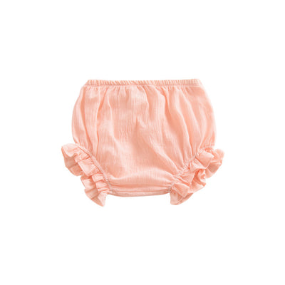 Shorts Infantiles de Algodón y Lino con Encaje - Image 4