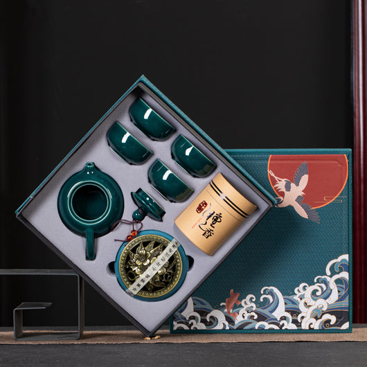 Juego de Té Kung Fu en Caja de Regalo - Cerámica Premium para Negocios - Image 10
