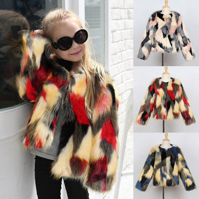 Chaqueta Infantil de Pelaje Sintético - Estilo y Calidez