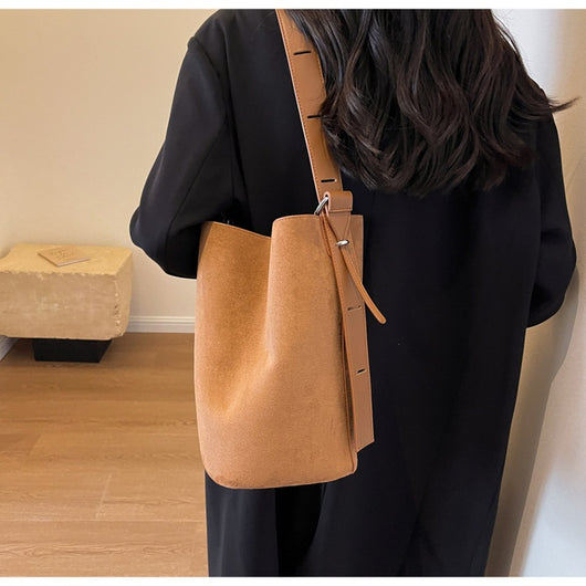Bolsa de Hombro Retro Mate Gran Capacidad - Estilo Versátil Todo Uso - Image 14