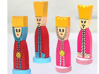 Puzzle de Ajedrez Educativo en Madera con Figuras de Dibujos Animados - Image 9