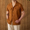 Camisa Cubana de Lino y Algodón para Hombre - Manga Corta Verano