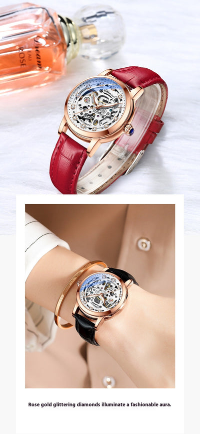 Reloj Mecánico Automático Hueco Diamond con Resistencia al Agua - Image 22