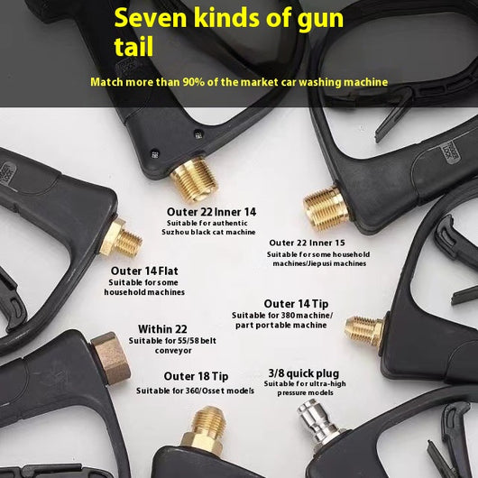 Pistola de Alta Presión para Lavado de Autos con Válvula de Aluminio - Image 21