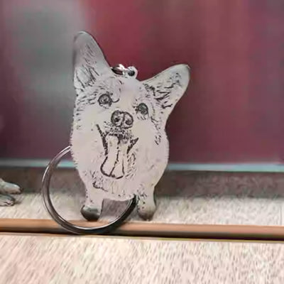 Llavero Personalizado con Foto de Mascotas - Gato y Perro - Image 2