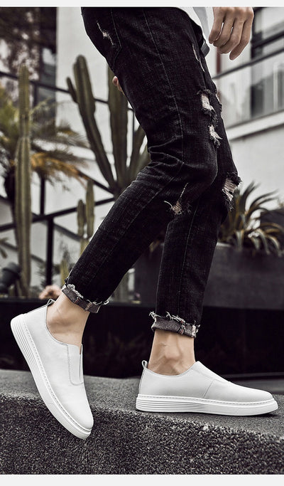 Zapatos Blancos Cómodos para Hombre Talla Grande - Image 6